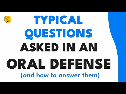 👨🎓 😎 Frequently asked questions in an oral defense (and right answers) - Research is easy