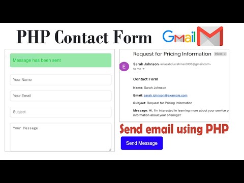 How to Create a PHP Contact Form Using PHPMailer | Send Email with Gmail SMTP