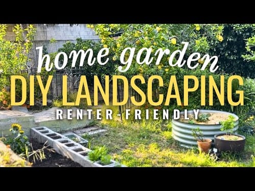 Designing Beautiful Outdoor Living Spaces with Edible Gardens! 🏡🌼 Renter-Friendly DIY Landscaping