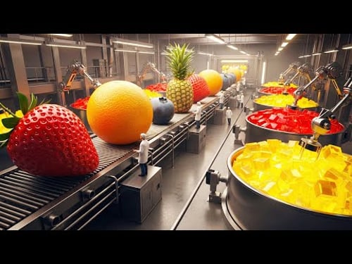 Inside the Secret Fruit Jelly Factory How Thousands of Cubes Are Formed Daily
