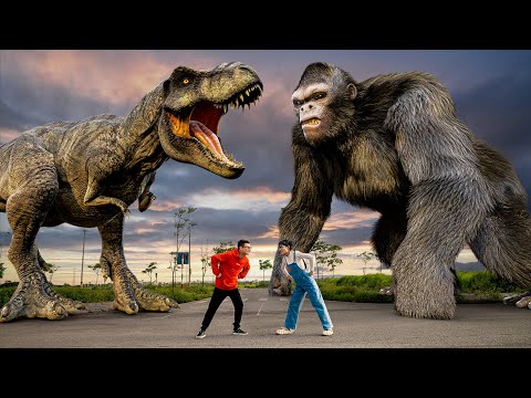 Most Dramatic T-rex Attack | King Kong Vs T-rex | Jurassic Park Fan-Made Film | Teddy Chase