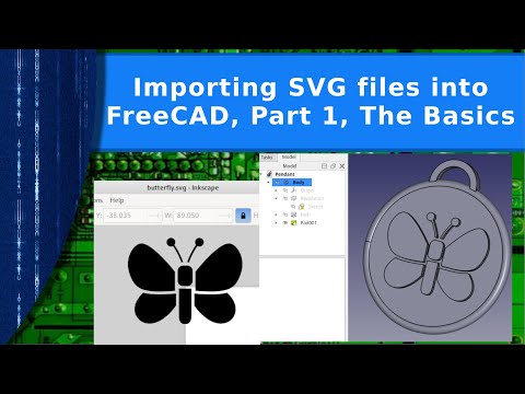 FreeCAD - Importing SVG drawings, Part 1, The basics.