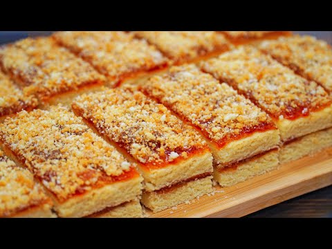 The most delicious cake from childhood! It simply melts in your mouth! Shortbread Stripe Recipe |...