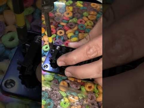 I built this Froot Loops Guitar! #diy #guitar @frootloops