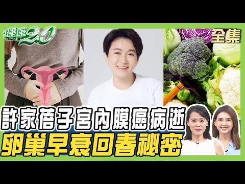許家蓓子宮內膜癌轉移骨癌病逝!更年期陰道異常出血 恐子宮癌變!卵巢早衰回春祕密!健康2.0【完整版】#陳欣湄 #韋汝 #王樂明 #蔡祥維 #鄒瑋倫 #劉怡里 #彥寬
