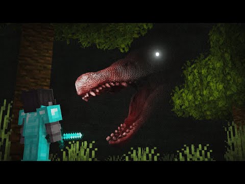 Surviving a Dinosaur Horror Mod in Minecraft