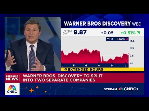Warner Bros. Discovery to split into two separate companies by next year