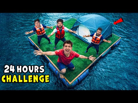 One Night Survival Challenge In Ghost Lake - भूतिया तालाब में पूरी रात 🥶 । With Team