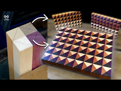 Watch How I Built This 3D Illusion Using Four Woods