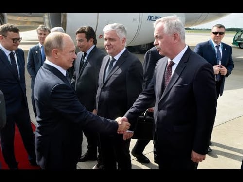 Arrival of Vladimir Putin, President of Russia