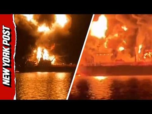 Two Oil Tankers Explode in Fiery Attack by Iran