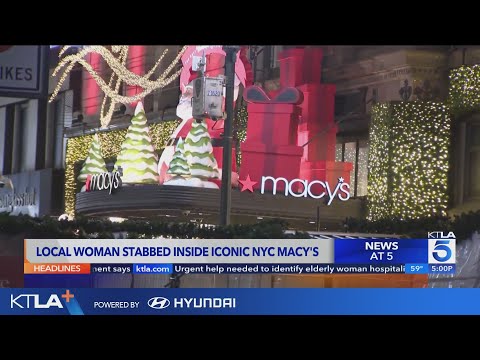 SoCal woman stabbed inside restroom at Macy's in New York City