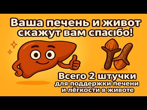 Просто пожуй эти 2 штучки... Печень очистится сама, а ЖИВОТ уйдет! Анимация