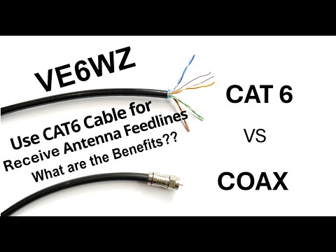 Use CAT6 to feed your Antenna instead of Coax
