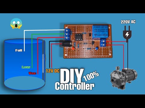 DIY Automatic Water Level Controller using NE555 Part 1