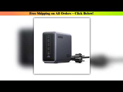 UGREEN 500W GaN Charger 6 IN 1 Desktop Charging Station PD 3.1 240W Max Single Port For MacBook