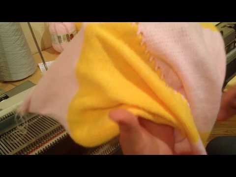 Соединение деталей на вязальной машине