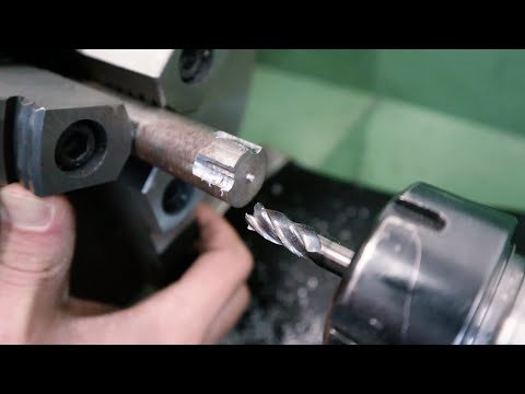 How To Mill On A Lathe - Homemade Lathe Spindle For Milling