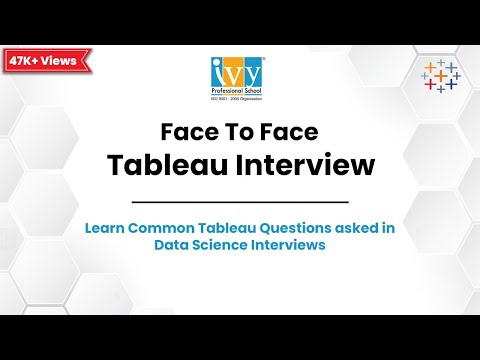 1:1 Tableau Interview Session | Tableau Training | Tableau QnA | IvyProSchool