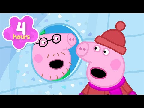 Peppa Makes an IGLOO โ๏ธ A Snowy Christmas ๐จ๏ธ Peppa Pig Full Episodes | 4 Hours of Christmas Cartoons