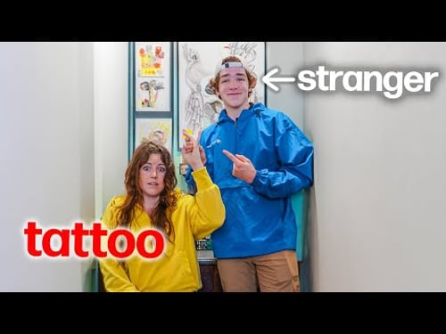 Asking Strangers to Get Matching Tattoos!!