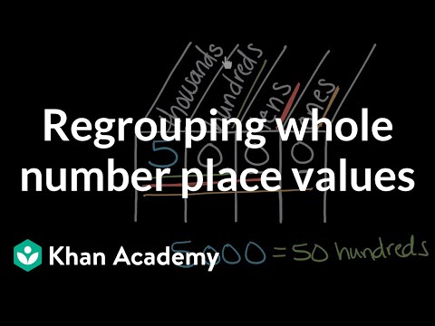 Regrouping whole number place values | Math | 4th grade | Khan Academy