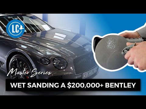 Sanding a $200,000+ Bentley - Correcting Paint Defects Like a Master