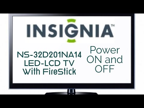 Insignia NS 32D201NA14 LED LCD TV with Amazon FireStick power on and off