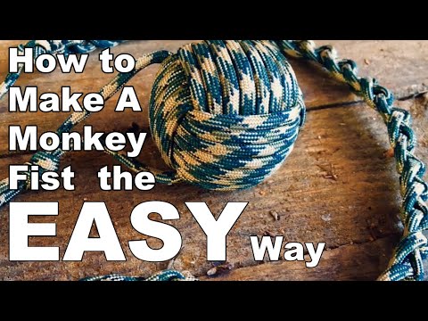 How to make a Monkey fist THE EASY WAY!