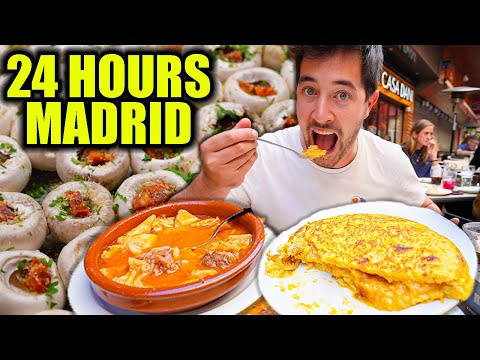 24 Hours of Spanish Food in Madrid ๐ช๐ธ STREET FOOD to SEAFOOD in Spain's Foodie Capital!