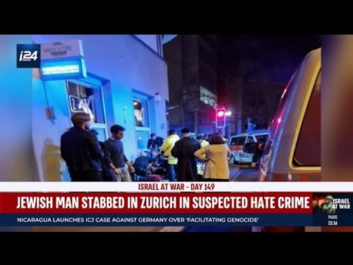 Swiss-Jewish man stabbed in suspected hate crime