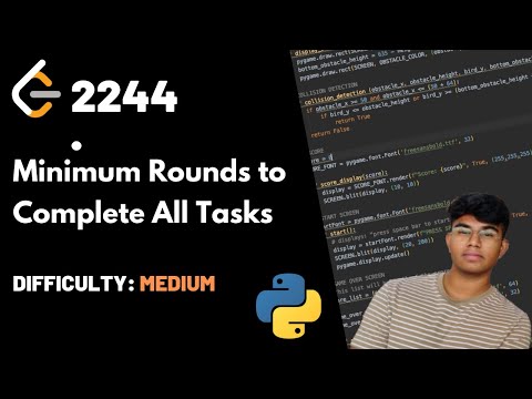 Minimum Rounds to Complete All Tasks | LeetCode 2244 | Theory + Python code