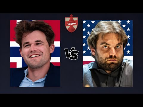 Magnus Carlsen vs Sam Shakland | Titled Tuesday | chesscom