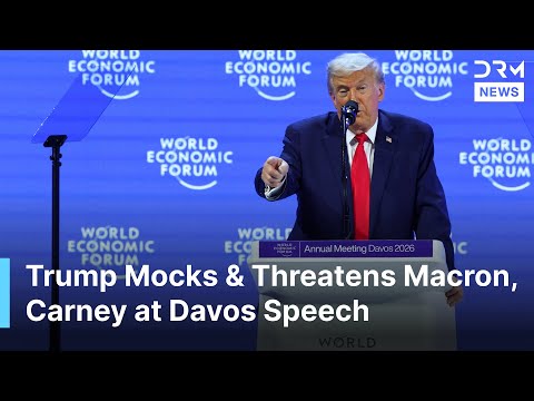 JUST IN: Trump Mocks & Threatens Canada PM Carney, France's Macron at World Economic Forum | AC1G