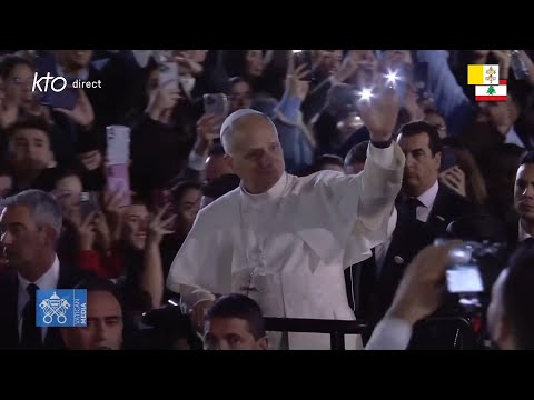 Rencontre du pape Léon XIV avec les jeunes à Bkerké #PapeAuLiban