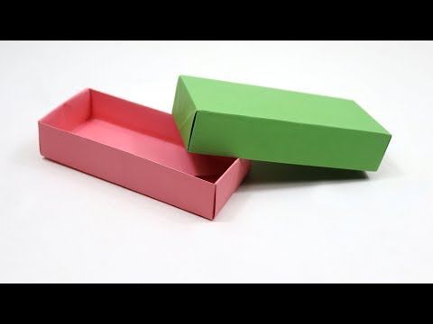 How to Make Origami Rectangle Box Easy - Paper Rectangular Box Tutorial