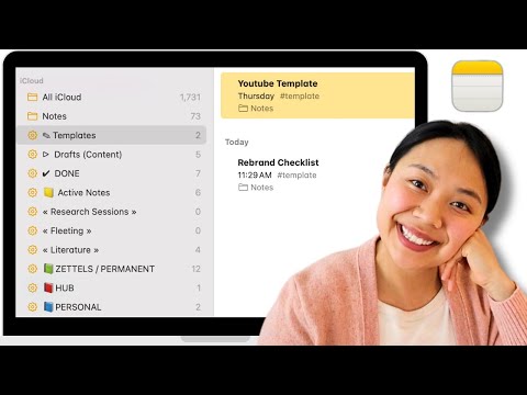 How I Organize My Life & Ideas in Apple Notes 📝 (simple but powerful workflow)