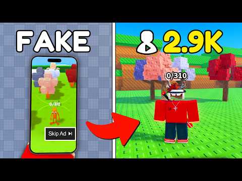 I Turned a Fake Mobile Ad Game Into a Real Roblox Game