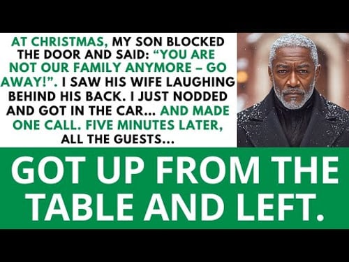 My son blocked the door on Christmas — by sunset he was jobless and homeless | family drama story