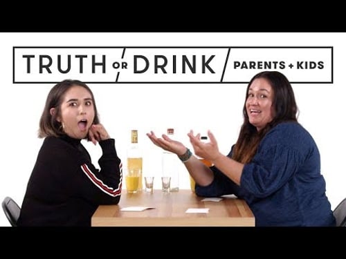 Parents & Kids Play Truth or Drink | Truth or Drink | Cut
