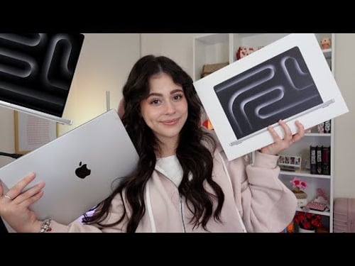 UNBOXING NEW M5 MACBOOK PRO *THE PRETTY SILVER, set up and aesthetics* 👩🏻💻✨