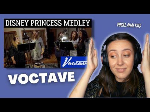 Vocal Coach Reacts to VOCTAVE Disney Princess Medley | Jennifer Glatzhofer