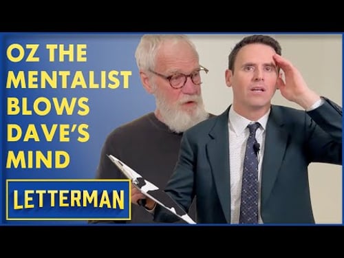 Mentalist Oz Pearlman Blows Dave's Mind | David Letterman