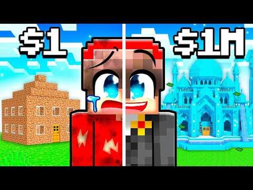 Upgrading My House From DIRT to DIAMOND in Minecraft!