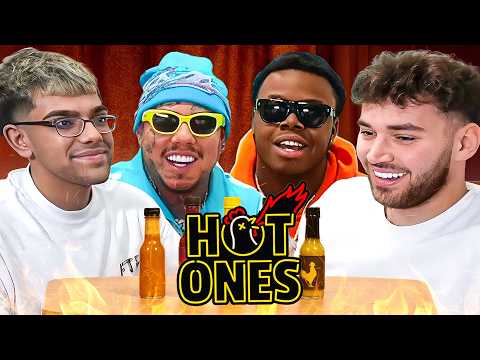 N3on, 6ix9ine, Adin Ross & Cuffem Answers SPICIEST Questions | Hot Ones