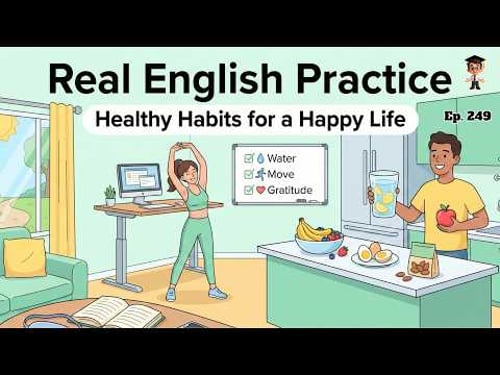 Improve Your English Speaking | Daily Conversation About Healthy Habits