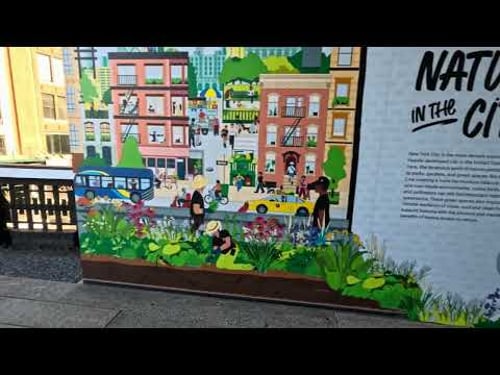 New York High Line in winter