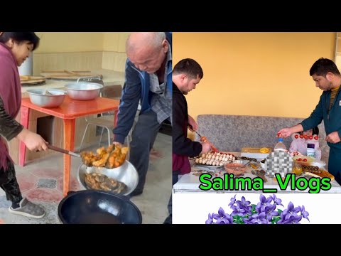 «The whole family is making shashlik with mushrooms and frying fish»