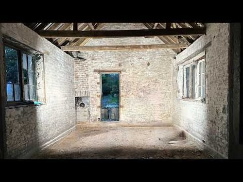 Abandoned 100 Year Old Workshop Renovation - Limewash and Gutters