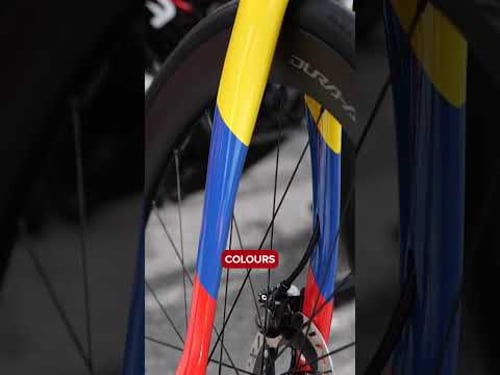 Bernal's Custom Painted @pinarello_official 💛🩷💙❤️